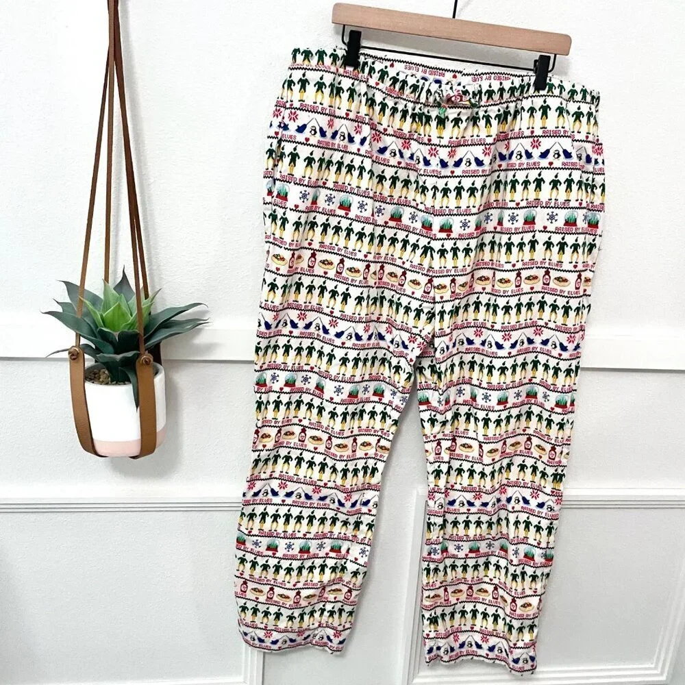 Hanna Andersson Adult Warner Bros Discovery Elf Flannel Pajama Pants XXL